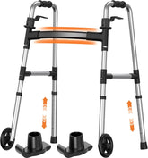 Luckfaith LW01 Lightweight Walking Frame with Wheels for Elderly & Disabled,Durable & Easy to Use Mobility Aid