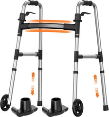 Luckfaith LW01 Lightweight Walking Frame with Wheels for Elderly & Disabled,Durable & Easy to Use Mobility Aid